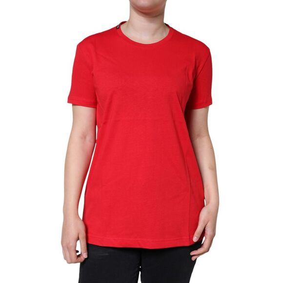 Dolce & Gabbana Tops - Dolce & Gabbana Dolce Gabbana TSH86519 Red Cotton TShirt Women Red Tops &